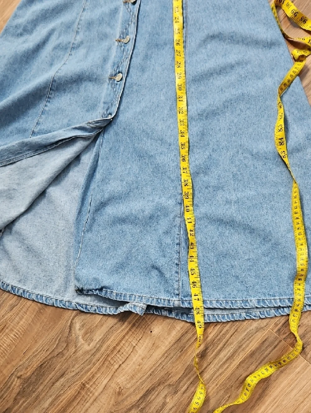 Guess Light Blue Denim Tank Dress Size 7 Or Small - Picture 9 of 10